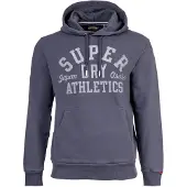Superdry per uomo. M2014091A Felpa blu Athletic Ess (M), Casual, Poliestere