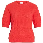 Vila Vimilos Maniche Corte Top A Maglia