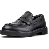 Camper Mocassino Twins in pelle con motivo brogue
