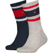Tommy Hilfiger Calzini Crew Sport Stripe 2 Paia