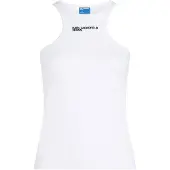 Karl lagerfeld Klj Ribbed Logo Tank White Taglia: XL | Canottiere Outlet | Donna | Bianco