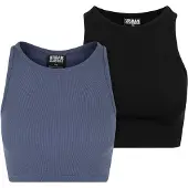 Urban Classics Canotta Cropped Rib 2 Unità