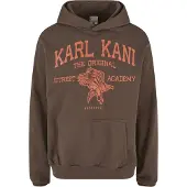 Karl kani Felpa 'Street Academy' marrone scuro / arancione