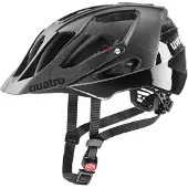 Uvex Quatro CC Casco per bici (56-61 cm, grigio/nero)