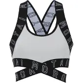 MOROTAI Reggiseno sportivo grigio chiaro / nero / bianco