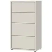 Veriaffari.it Cassettiera Medea 4 cassetti cashmere 55x35x99 – Stile e funzionalità