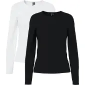 Pieces Top A Maniche Lunghe | Nero | L
