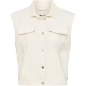 Tamaris gilet in denim bianco - 42