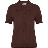 Tamaris polo in maglia marrone - L