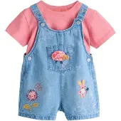 Next Set 'Ladybug' blu chiaro / curry / rosa / rosa