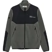 Halo Blocked Zip Giacca in pile (XL, grigio)