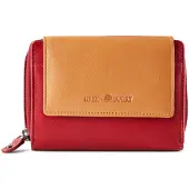 Greenburry Portamonete 'Nappa' arancione / rosso