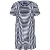 Tom Tailor Camicia da notte blu notte / bianco