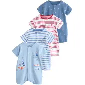 Next Tutina / body per bambino blu chiaro / arancione / rosso / bianco