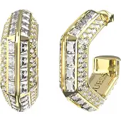 GUESS Gold-plated hoop Orecchini Lioness Queen JUBE06188JWYGT/U