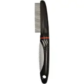 Trixie Pettine, denti fini, 22 cm, grigio scuro/blu