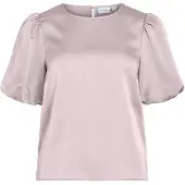 Vila Viellette Round Neck Top A Maniche Corte