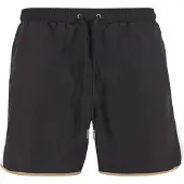 Urban Classics Pantaloncini da bagno beige scuro / nero / bianco