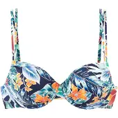Sunseeker Top per bikini blu / marino / verde / arancione