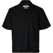 Selected Camicia A Maniche Corte Uomini Nero XXL
