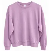 Mazine Genderless Natural Dye Sweatshirt Maglione (L, bianco/fuchsia)