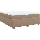 Syfax Giroletto a Molle con Materasso Cappuccino 180x200cm Pelle finta