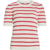 Vila A Maniche Corte Top A Maglia