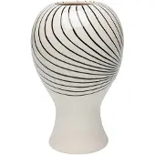 Kare Favola Lady, altezza 30 cm, ceramica, nero/bianco