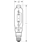 Radium Lampada ad alogenuro metallico E40 1950W HRI-T N trasparente