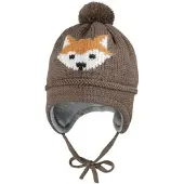 Maximo Mini Boy-Mütze Ausgenäht Berretto Bambini (47-49 cm, marrone)