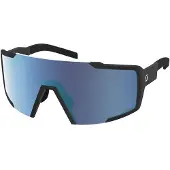 SCOTT - Occhiali da sole - Shield Black Amp Beryl Blue Chrome S3 - Nero