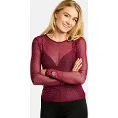 Liberte Essentiel Top ' MESH ' bordeaux