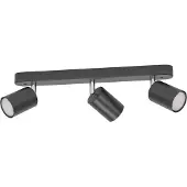 Eglo connect Smart Spot Adfira-Z, nero, a 3 luci, acciaio