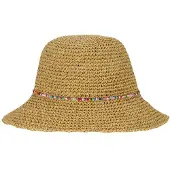 P.A.C. Lilen Bucket Straw Hat Cappello (S/M, beige)