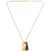 BOSS Gold Plated Collana Military Badges Devon 1580835