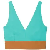 Mymarini Women's Yoga Top Parte superiore bikini Donna (L, turchese)