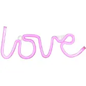 JUST LIGHT Applique LED Neon Love, USB