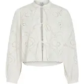 ROUGE EDIT Laccetti Sul Davanti Camicia A Maniche Lunghe
