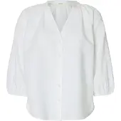 Selected Camicia Con Maniche A 3/4 Donne Bianco 36