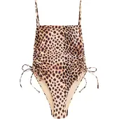 Next Costume intero écru / cioccolato / nero