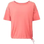 Sherpa Women's Kalindi Top T-shirt Donna (M, rosso)