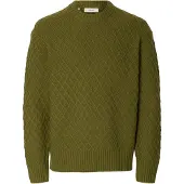 Selected Maglione Girocollo Uomini Verde S