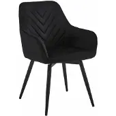Leobert Sedia - - Velluto Nero/Gambe Nere