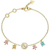 GUESS Gold-plated Bracciale with pendants Secret Garden JUBB06033JWYGMCS - Length: 18.4cm