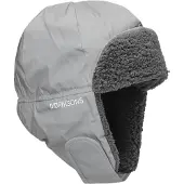 Didriksons Kid's Biggles Reflective Cap Berretto Bambini (56 cm, grigio)