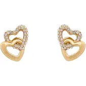 GUESS Heart gold-plated Orecchini with crystals Beloved JUBE06015JWYGT/U