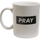 Mister tee Tazza 'Pray' nero / bianco