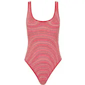 Seafolly Clubhouse Retro One Piece Costume intero Donna (38, fuchsia/rosso)