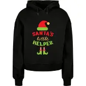 Merchcode Felpa Con Cappuccio Christmas Santa´s Little Helper