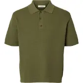 Selected Camicia Polo In Maglia Uomini Verde M